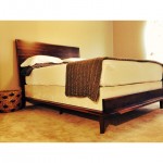 midcentury modern walnut bed 1