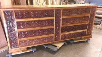The Teak and Mahogany Cabinet is a favorite of many of our customers.